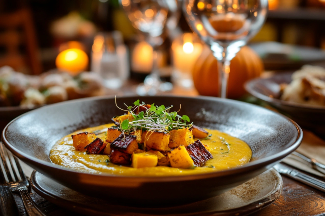 Осіннє меню з коренеплодами та гарбузом